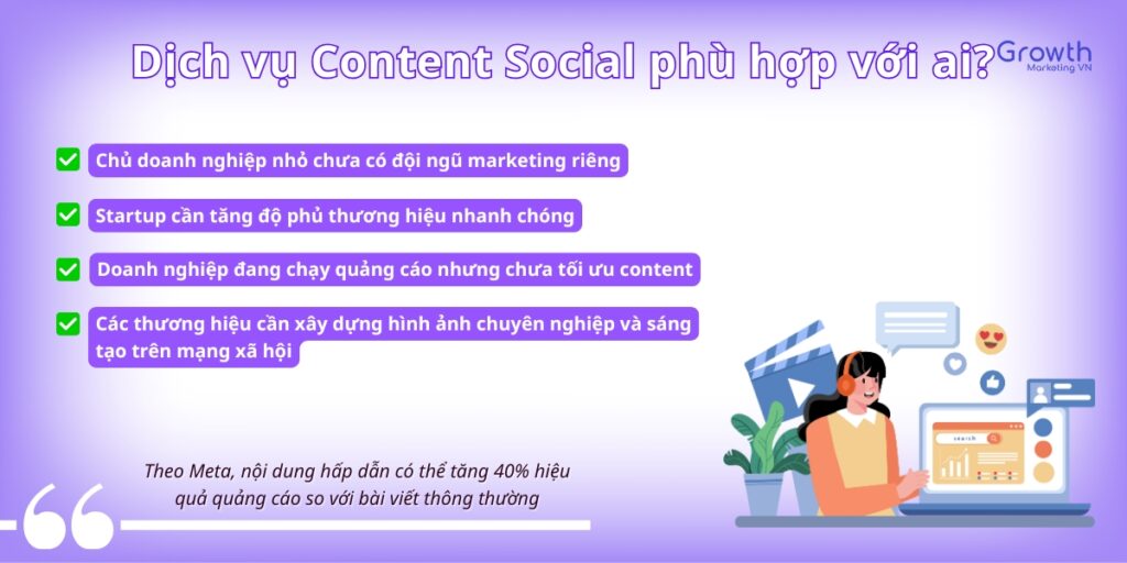 Ai nên sử dụng dịch vụ content mạng xã hội