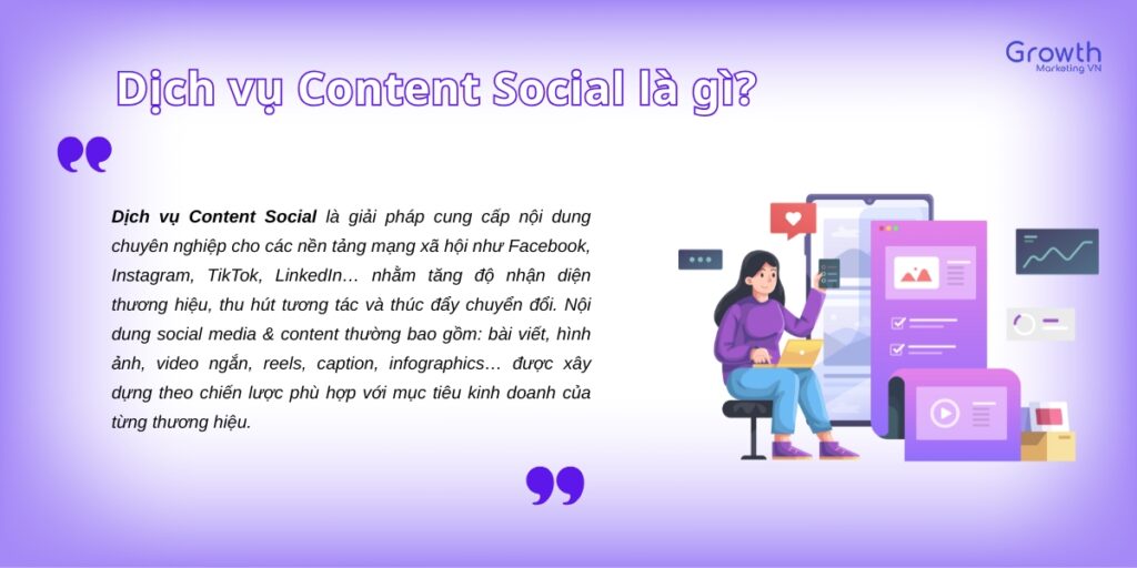 Dịch vụ Content mạng xã hội